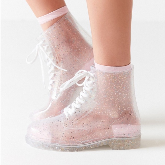 Urban Outfitters Shoes - Urban Outfitters Aura Glitter Rain Boots
